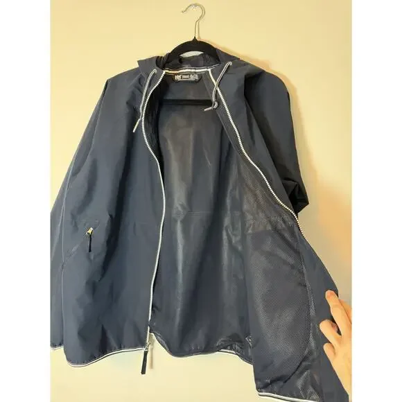 Helly Hansen Women's Koster Rain Jacket XL Navy Hooded Waterproof Rain Coat NWT - Picture 10 of 15